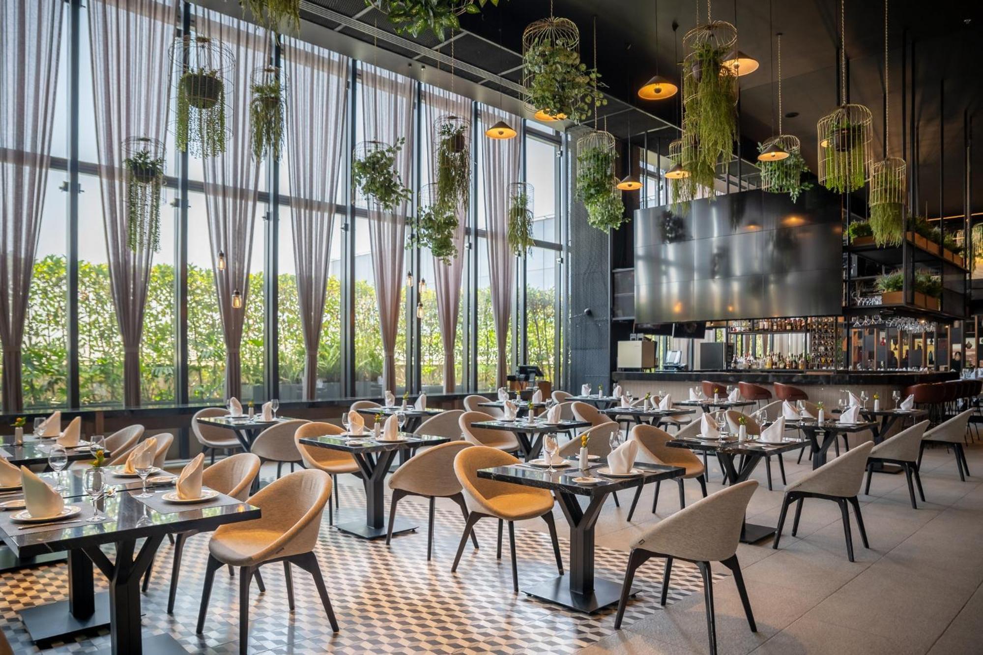 Fiesta Americana Viaducto Aeropuerto 멕시코 시 외부 사진 The interior of the restaurant